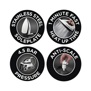 Russell Hobbs 24420-56 Steam Power Dampfbügelstation Schwarz