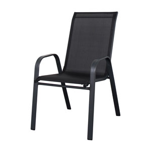 CONTINI Gartenstuhl Aurora, schwarz