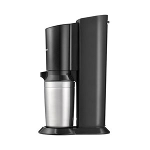 SodaStream Crystal black/metal inkl. 1 Glaskaraffen Quick Connect