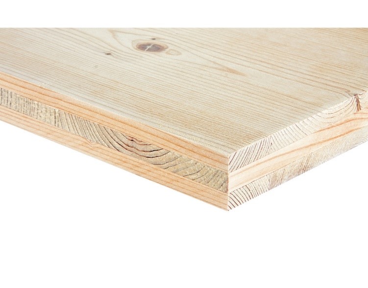 Wandeinlage m.Nut 3-Schicht 615x245 27mm