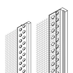 Putzabschlussprofil PVC Gewebe 3mm 2,0m