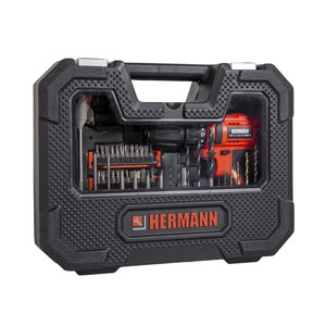 Hermann Akku Bohrschrauber 12V 1x1.3Ah inkl. Koffer