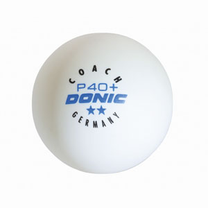 DONIC Tischtennisball P40+ weiss 6 Stk. (2Sterne)