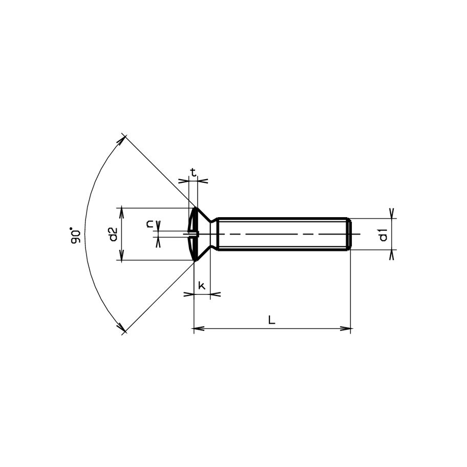 Linsensenk-Schrauben ~DIN 964A-rostfrei A2 M5x25