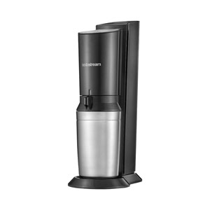 SodaStream Crystal black/metal inkl. 1 Glaskaraffen Quick Connect