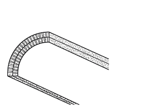 Rigips Viertelschale, 2 x 12,5 Rigips Bauplatte RB  für Säulenverkleidung
