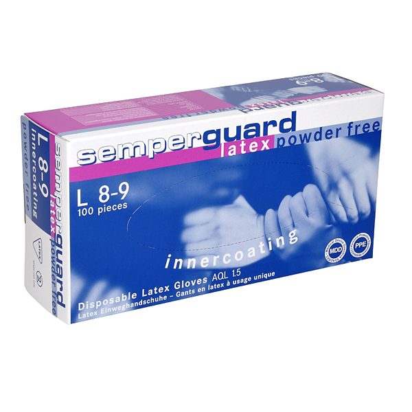 Einweghandschuh-Latex gepudert Gr.8-9L