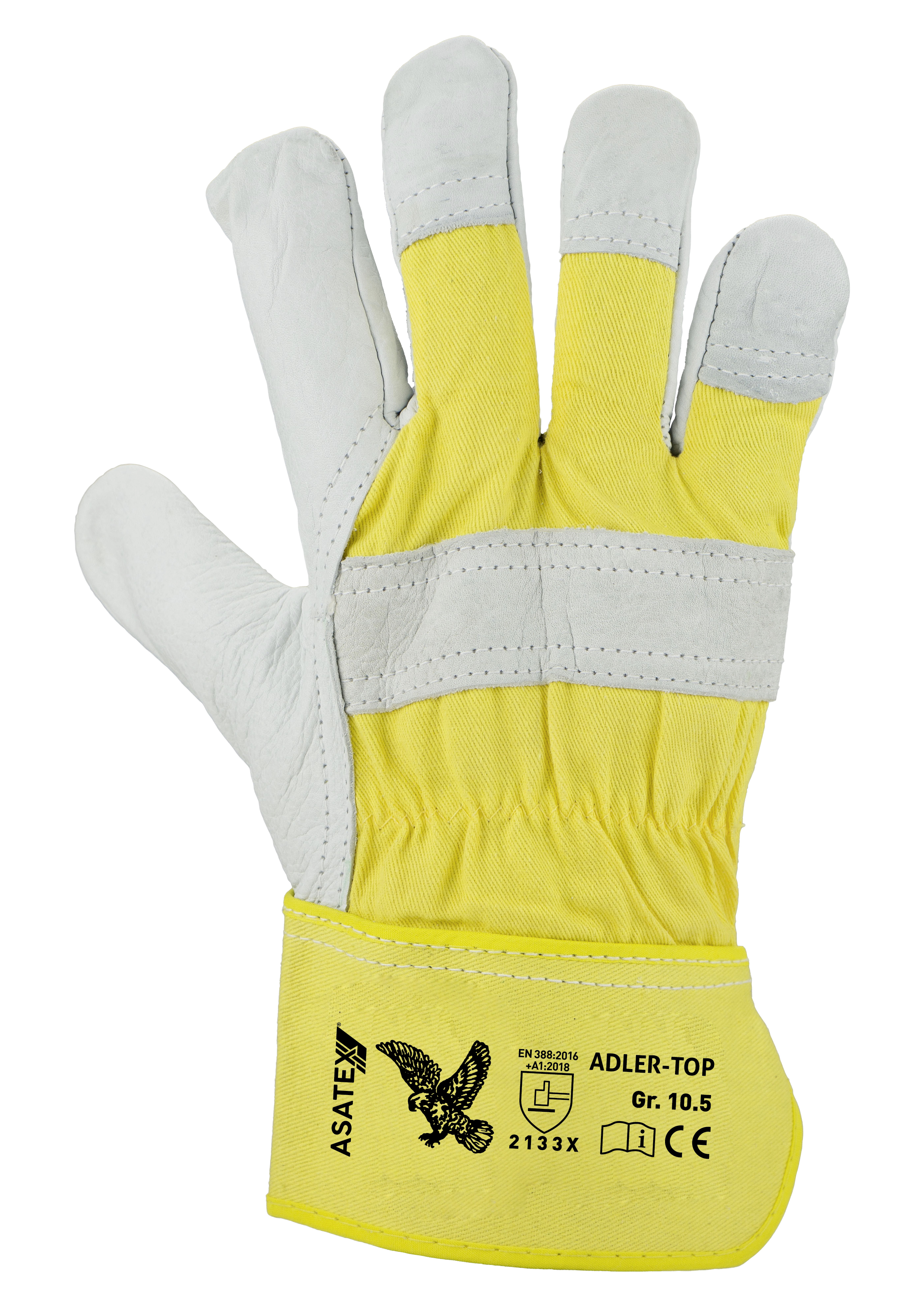 ASATEX Rindnarbenleder-Handschuh ADLER-TOP - Grösse 10.5