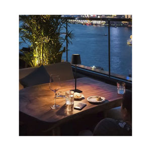 dameco LED Tischleuchte 3 in 1 dimmbar für Aussenanwendung