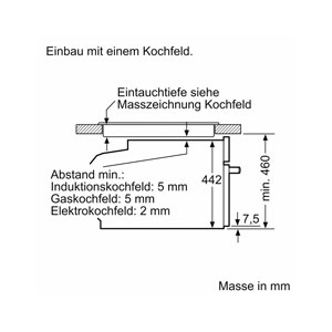 Bosch CMG7241B1 Kompakt Kombi Mikrowelle 230V