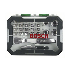 Bosch 26-teiliges Schrauberbit- und Ratschen-Set