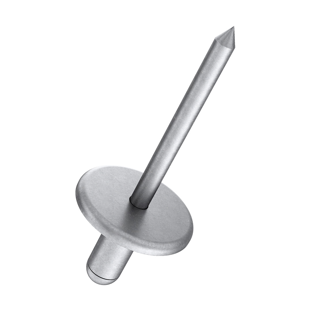 GESIPA Blindniete Grosskopf 12 Niet Alu Dorn Stahl verzinkt 4x16