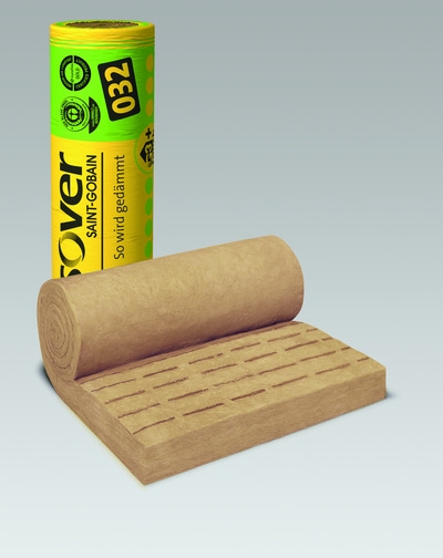 Glaswolle Klemmfilz Integra ZKF 1-032 - Zwischensparrendämmung für das Steildach 160x1250x3000 ; 1 Rolle à 3.75 ² ; 1 Pal. à 18 Rollen 67.50 m²