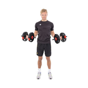 PURE2improve Kurzhantel & Langhantel Set 20kg