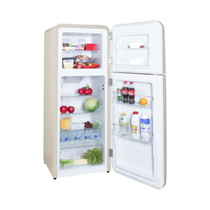 Kibernetik KSTK253 Retro Kühl-Gefrierkombination beige