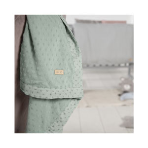 roba Organic Babydecke 80 x 80cm frosty green