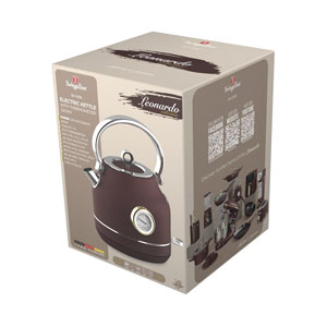 Berlinger Haus Wasserkocher matt bordeaux Leonardo Collection