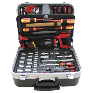 Werkzeugkoffer fahrbar 136-teilig