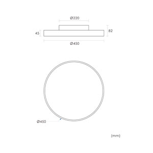 CONTINI LED Deckenleuchte Romi Ø 45cm