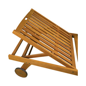 Contini Sonnenliege mit Kissen Taupe