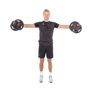 PURE2improve Kurzhantel & Langhantel Set 20kg