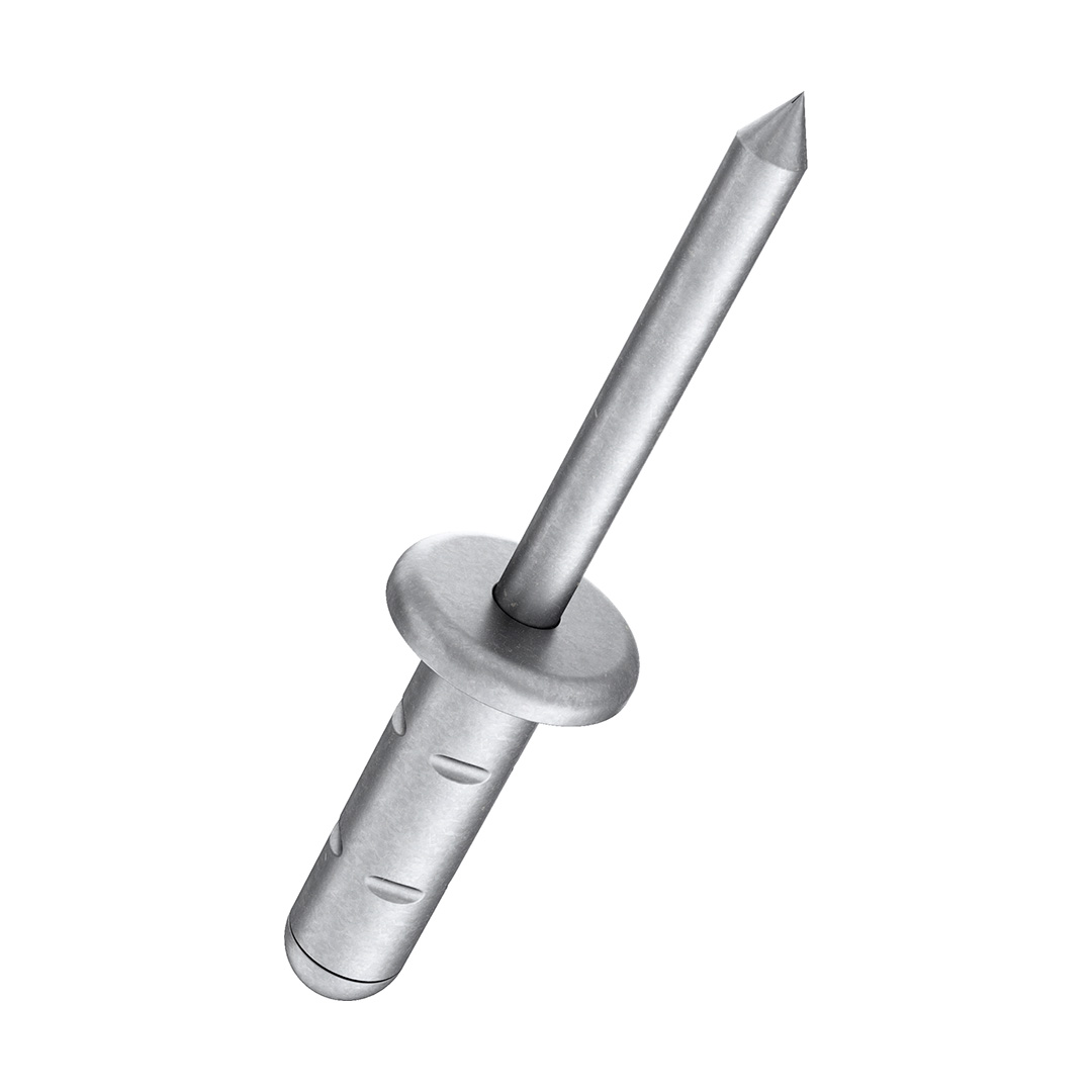 GESIPA PolyGrip MehrbereichsBlindniete flachrund Niet Alu Dorn Stahl verzinkt 3.2x11