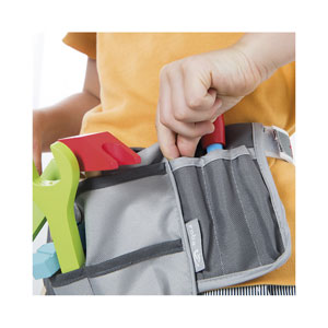 roba Kinder-Werkzeuggürtel ink. Tasche & 11teiligem Holzwerkzeugset