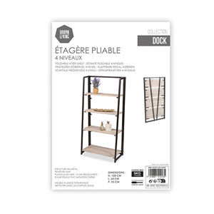 Urban Living faltbares Büchergestell