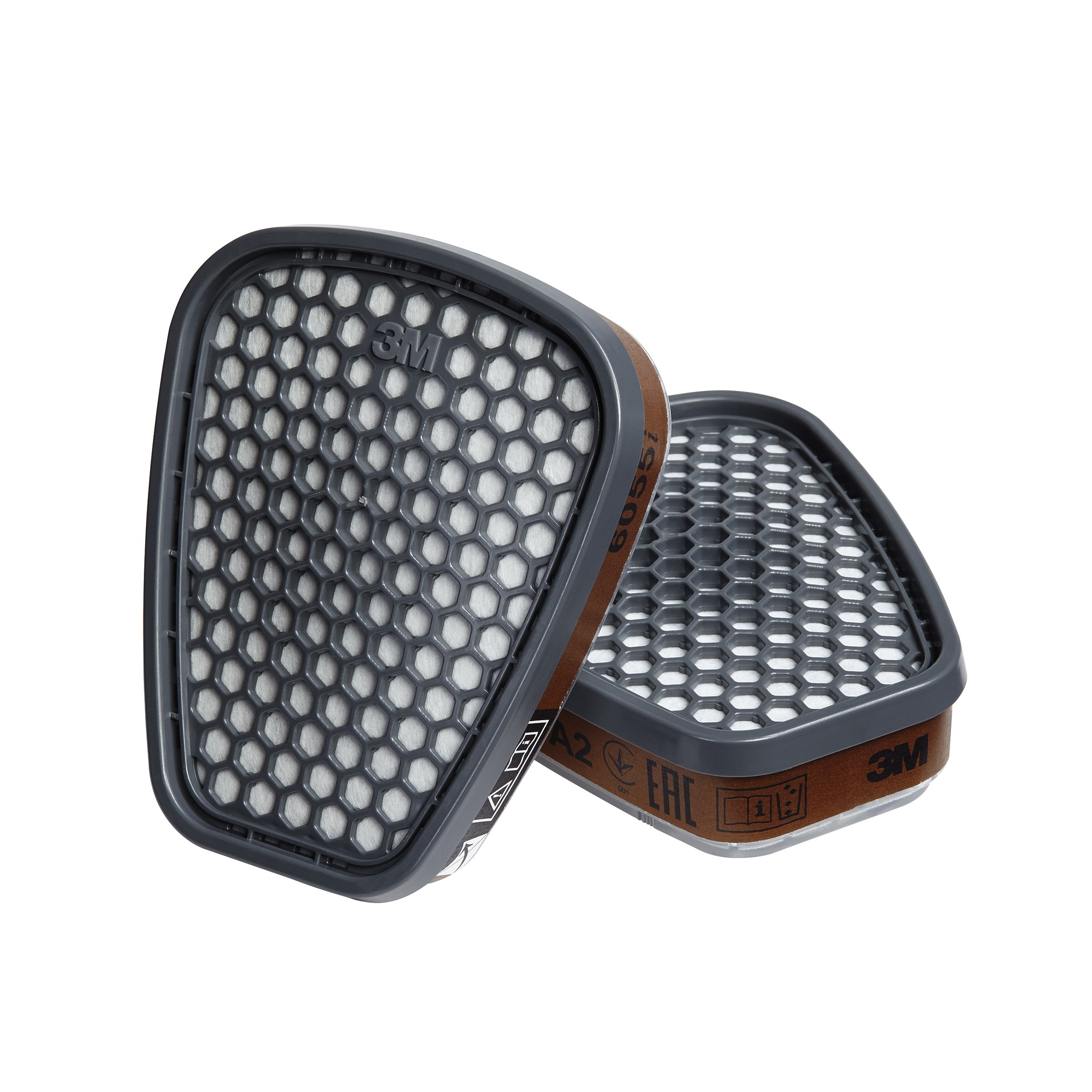 3M Filter mit Bajonettverschluss A2, 3M 6055, Box à 8 Stück