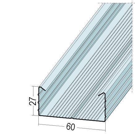 PROTEKTOR C-Deckenprofil mit kantigem Umbug (CD 60-27) 5120310