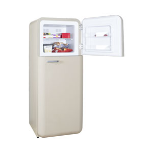 Kibernetik KSTK253 Retro Kühl-Gefrierkombination beige