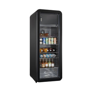 Kibernetik RKS256 Retro Getränkekühlschrank schwarz