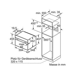 Bosch CSG7361B1 Kompakt Steamer-Heizluft 230V
