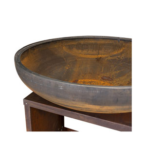 Mr.Grill Feuerschale Rusty 100cm mit Holzfach