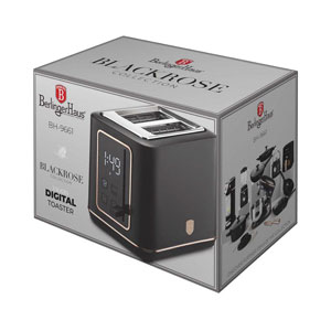 Berlinger Haus Toaster mit Digitalanzeige Black Rose Collection