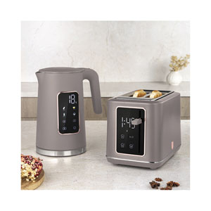 Berlinger Haus Toaster mit Digitalanzeige Taupe Collection