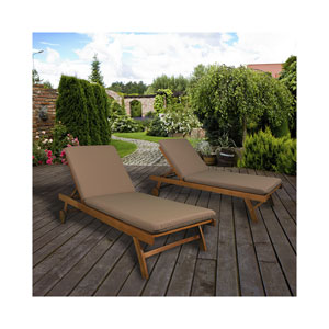 Contini Sonnenliege mit Kissen Taupe