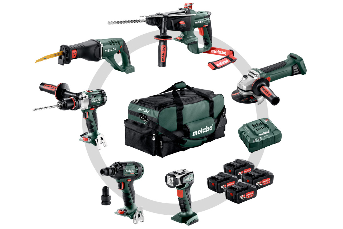 Metabo Combo Set Bauhandwerk 6.1 in Werkzeugtasche