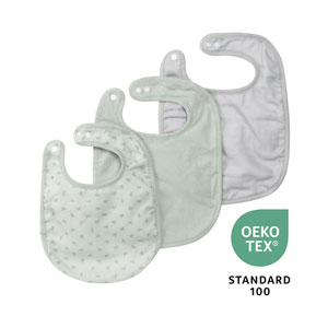 roba Organic Lätzchen 3er Set frosty green