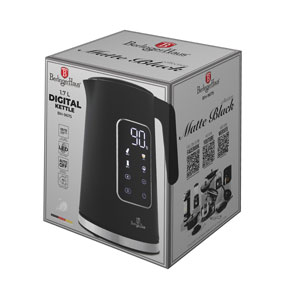 Berlinger Haus Wasserkocher mit Digitalanzeige Black Vantage Collection