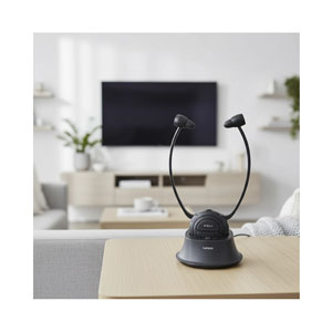 Lenco Kinnbügelkopfhörer HPW-400 schwarz