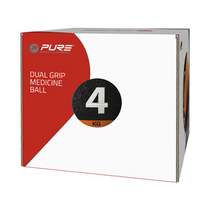 PURE2improve Medizinball mit Griffen 4kg