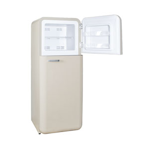 Kibernetik KSTK253 Retro Kühl-Gefrierkombination beige