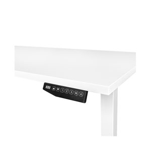 Contini höhenverstellbarer Bürotisch 1.4x0.8m weiss / Gestell weiss RAL9016