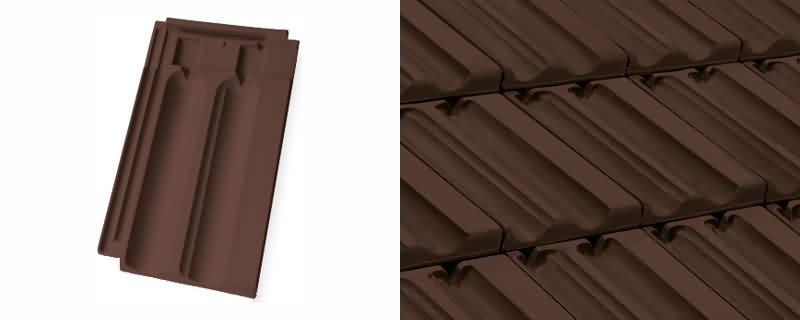 Ziegel Doppelmuldenfalz Nelskamp D13 Ü