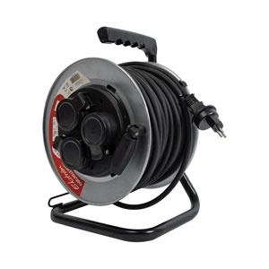 Ekström Kabelrolle Metall 3xT13 & 1xT12 30M