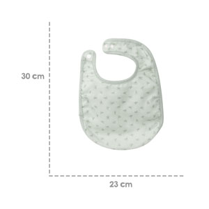 roba Organic Lätzchen 3er Set frosty green