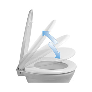 FS-Star WC-Sitz aus Duroplast mit Schnellverschluss und Soft Close
