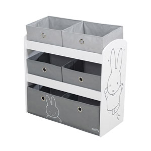 roba Spiel & Aufbewahrungsregal Miffy mit 5 Stoffboxen