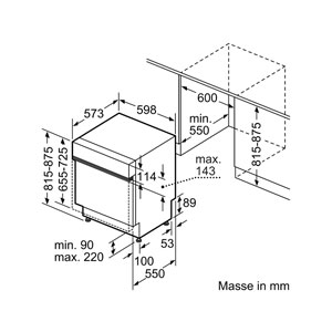 Siemens SN53HS10TE teilintegrierter Geschirrspüler